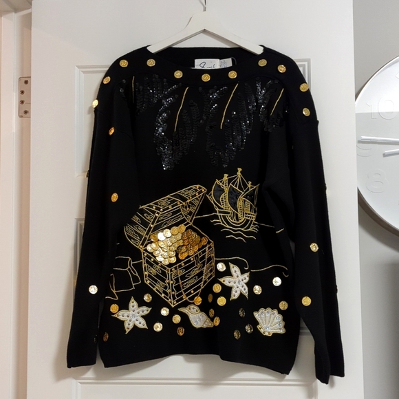 VINTAGE treasure island sweater - Picture 1 of 7